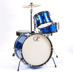 Granite Percussion GP-JR3BL 3-Piece Junior Studio Drum Kit, Blue(Granite Percussion Gp Jr3bl 3 Piece Junior Studio Drum Kit Blue)