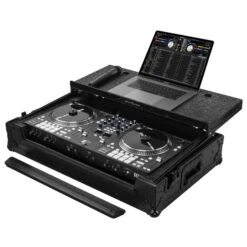 Odyssey Flight Case In Black With Patented Glide Platform For Rane One(Odyssey Fzgsraneonewbl Flight Case In Black With Patented Glide Platform For Rane One)