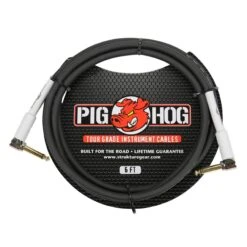 Pig Hog PH6RR 6ft 1/4-Inch Right Angle To 1/4-Inch Right Angle 8mm Instrument Cable(Pig Hog Ph6rr 6ft 1 4 Inch Right Angle To 1 4 Inch Right Angle 8mm Instrument Cable)