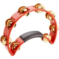Rhythm Tech RT1031-U Standard Tambourine With Brass Jingles, Red(Rhythm Tech Rt1031 U Standard Tambourine With Brass Jingles Red)