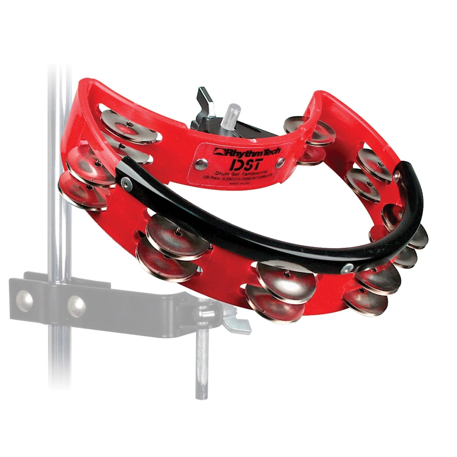 Rhythm Tech DST30 Drum Set Tambourine, Red With Nickel Jingles(Rhythm Tech Dst30 Drum Set Tambourine Red With Nickel Jingles) 1 Rhythm Tech DST30 Drum Set Tambourine, Red With Nickel Jingles(Rhythm Tech Dst30 Drum Set Tambourine Red With Nickel Jingles)