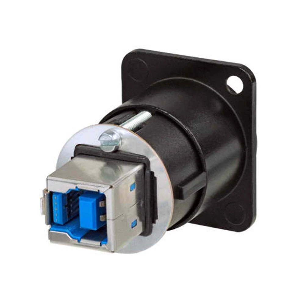 Neutrik NAUSB3-B Feed Through USB 3.0 Compatible Adapter, Reversible, Black(Neutrik Nausb3 B Feed Through Usb 3 0 Compatible Adapter Reversible Black) 2 Neutrik NAUSB3-B Feed Through USB 3.0 Compatible Adapter, Reversible, Black(Neutrik Nausb3 B Feed Through Usb 3 0 Compatible Adapter Reversible Black) - Image 2