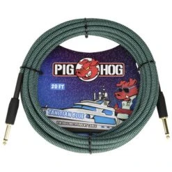 Pig Hog PCH20TAB Tahitian Blue Instrument Cable, 20-Foot(Pig Hog Pch20tab Tahitian Blue Instrument Cable 20 Foot)