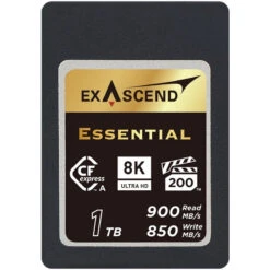 Exascend Essential CFexpress Type A Memory Card, 1TB(Exascend Expc3ea001tb Essential Cfexpress Type A Memory Card 1tb)