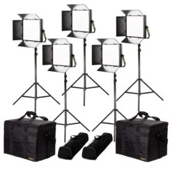 Ikan LW10-5PT-KIT Lyra Daylight 5-Point LED Soft Panel Light Kit(Ikan Lw10 5pt Kit Lyra Daylight 5 Point Led Soft Panel Light Kit)