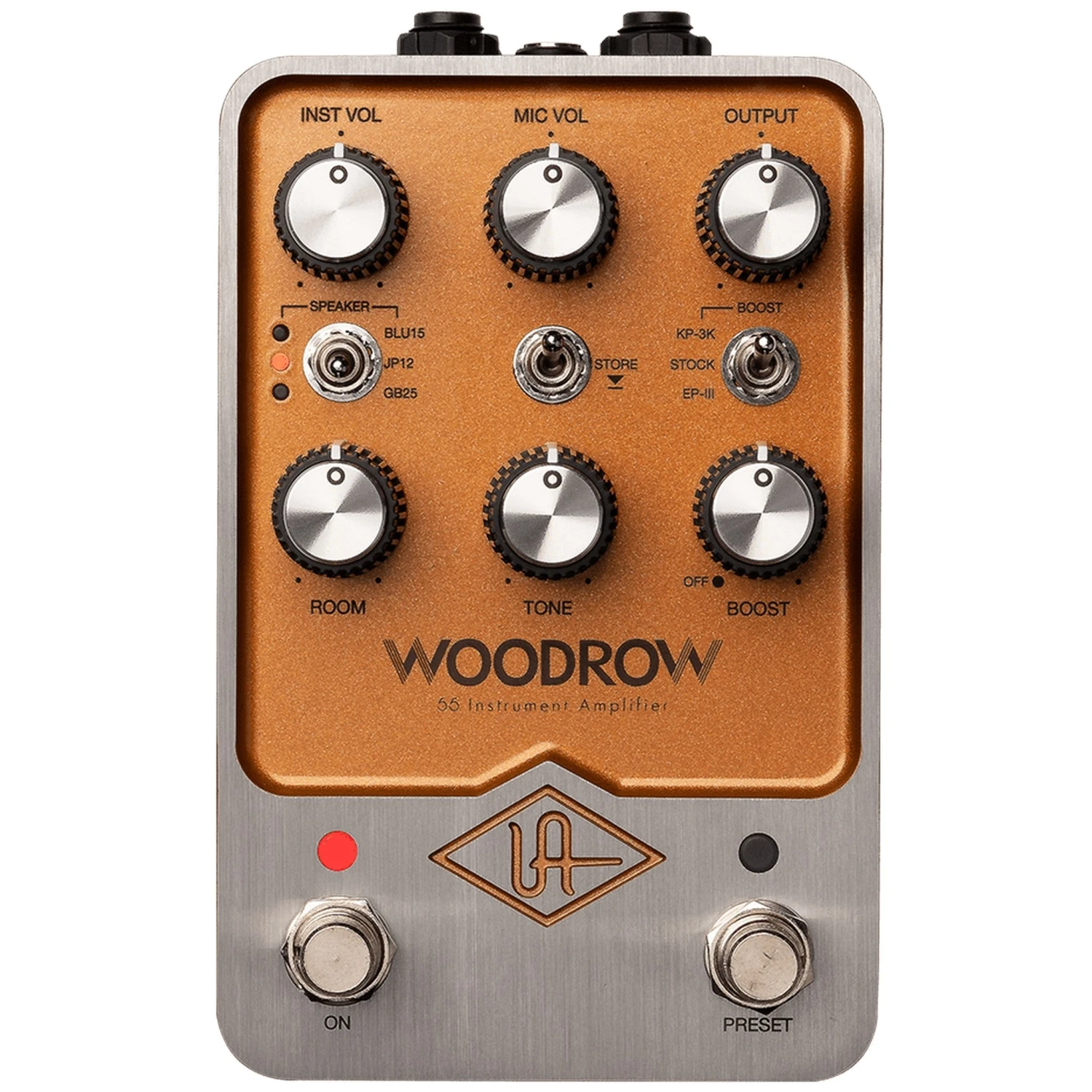 Universal Audio Woodrow '55 Instrument Amplifier Emulation Pedal With Bluetooth(Universal Audio Woodrow 55 Instrument Amplifier Emulation Pedal With Bluetooth) 1 Universal Audio Woodrow '55 Instrument Amplifier Emulation Pedal With Bluetooth(Universal Audio Woodrow 55 Instrument Amplifier Emulation Pedal With Bluetooth)