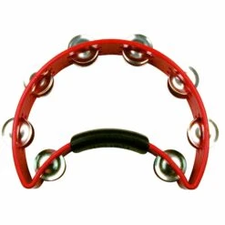 Rhythm Tech RT1030-U Standard Tambourine With Nickel Jingles, Red(Rhythm Tech Rt1030 U Standard Tambourine With Nickel Jingles Red)