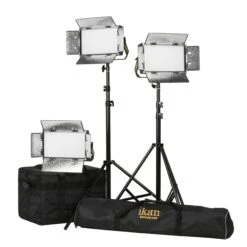 Ikan LW5-3PT-KIT Lyra Half X 1 Daylight 5600K 3-Point Soft Panel LED Light Kit(Ikan Lw5 3pt Kit Lyra Half X 1 Daylight 5600k 3 Point Soft Panel Led Light Kit)